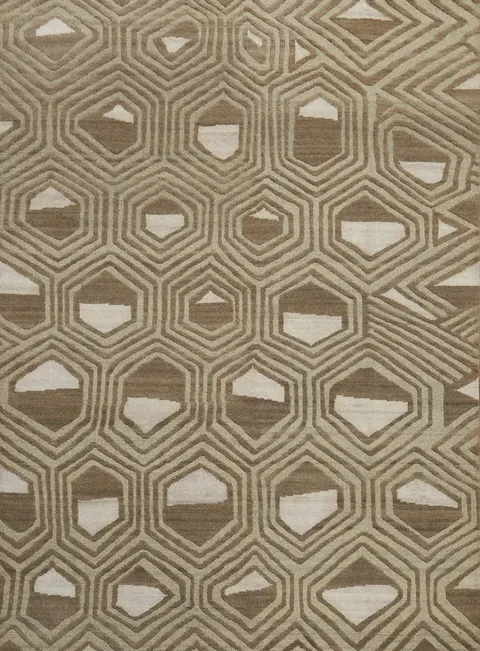 All-Over Handmade Modern Area Rug 8x10
