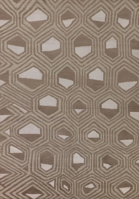 Geometric Indo Modern Area Rug 9x12