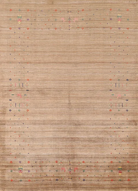 Tribal Striped Gabbeh Oriental Rug 4x6