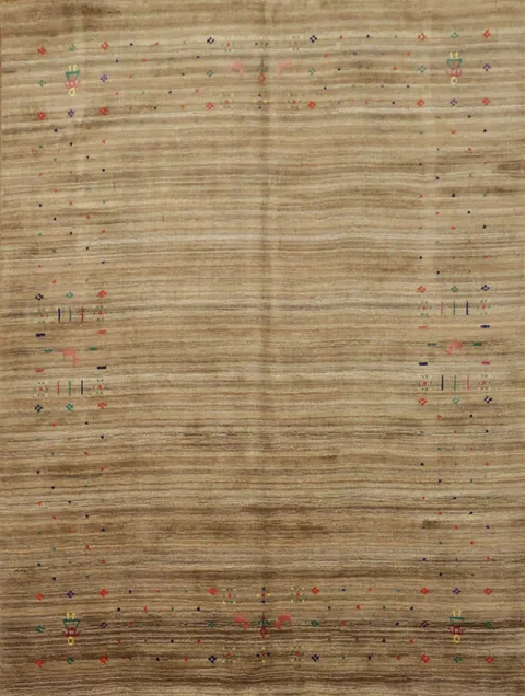 Striped Gabbeh Indian Handmade Rug 4x6