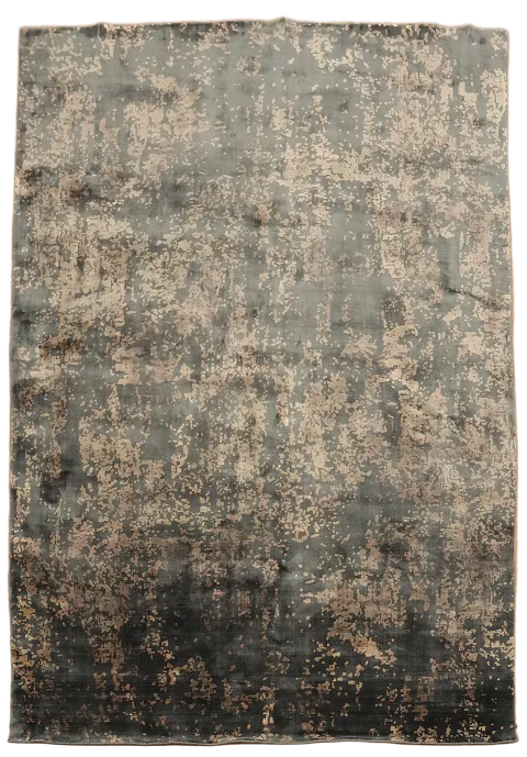 Modern Abstract Oriental Area Rug 7x9