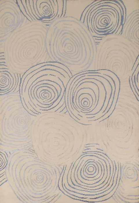 Modern Handmade Abstract Area Rug 6x8