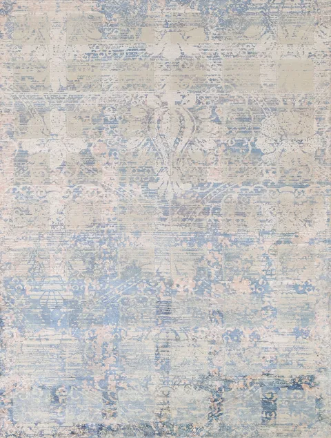 Modern Handmade Abstract Rug 4x6