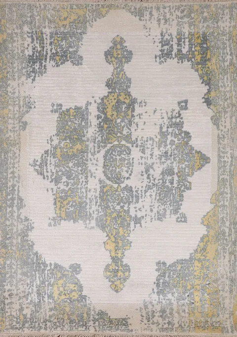 All-Over Handmade Abstract Rug 4x6