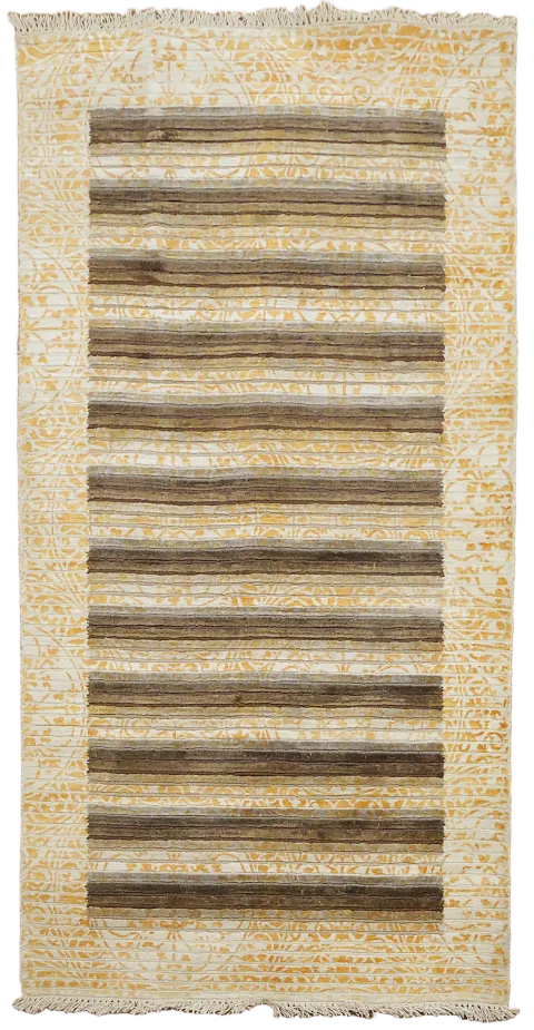 Neutral Toned Rug with Sophisticated Striping 3x5