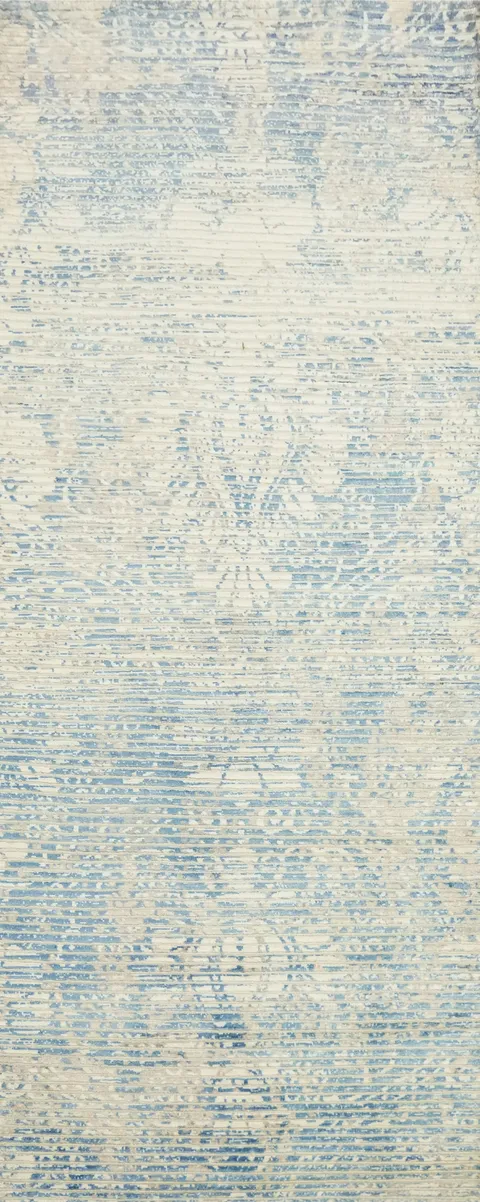 Handmade Modern Indian Abstract Rug 3x7