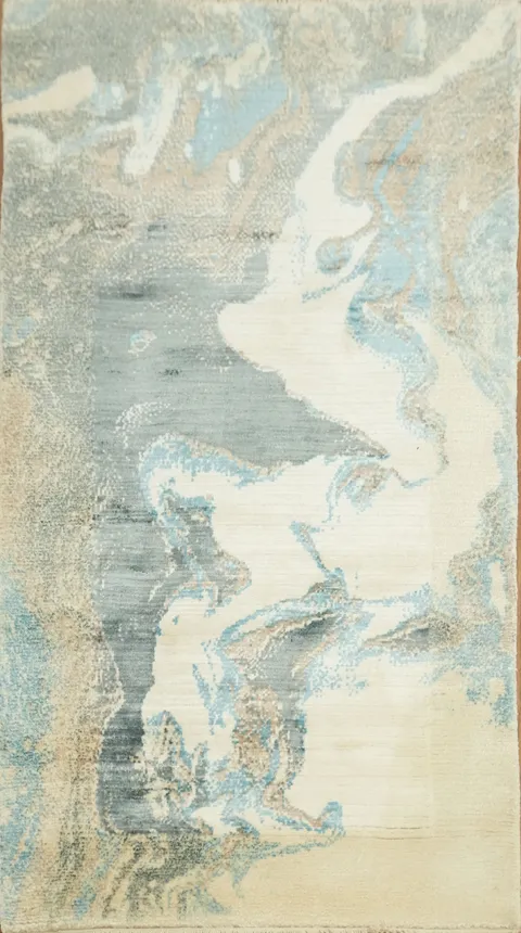 Handmade Wool Abstract Oriental Rug 3x5