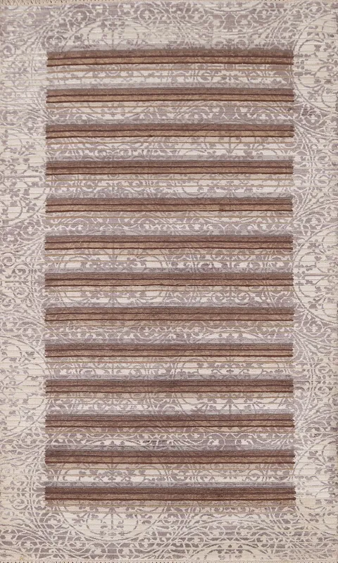 Handmade Wool Abstract Oriental Rug 3x5