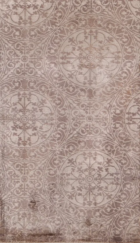 All-Over Geometric Modern Indian Rug 2x4