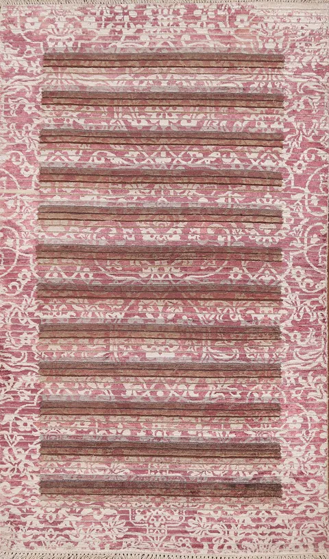 Striped Abstract Modern Rug 3x5