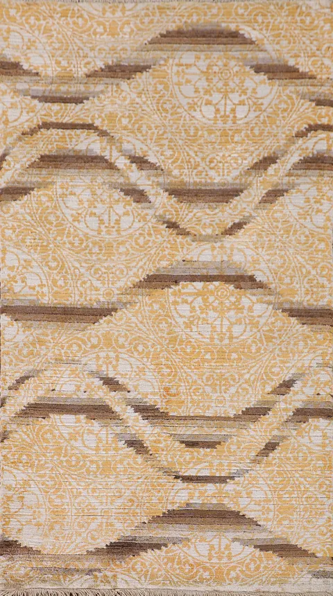 Abstract Modern Oriental Rug 3x5