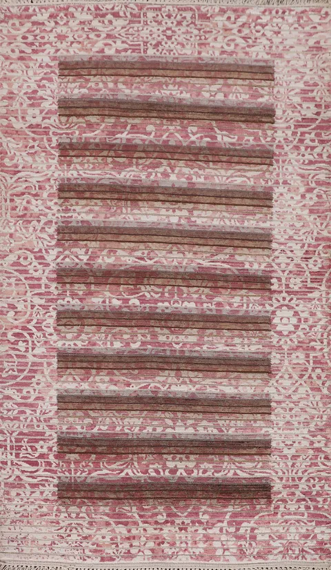 Handmade Abstract Modern Oriental Rug 3x5