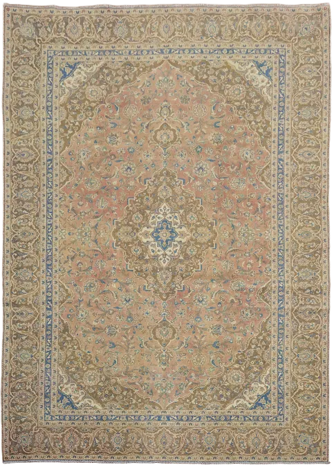Traditional Mashad Persian Area Rug 9x12