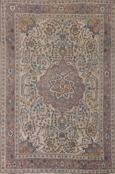 Handmade Wool Tabriz Persian Area Rug 7x10