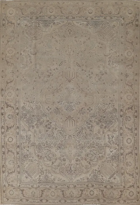Vintage Tabriz Persian Area Rug 7x10