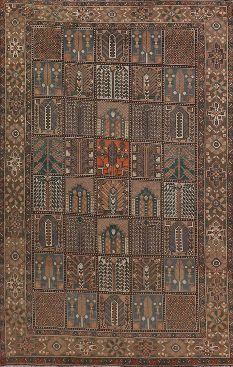 Garden Design Bakhtiari Persian Area Rug 7x10