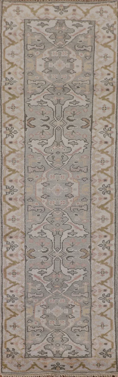 All-Over Oushak Oriental Runner Rug 3x10