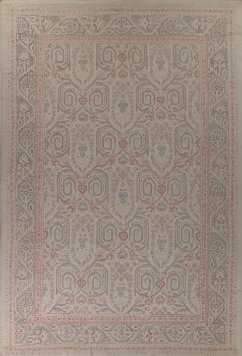 Vegetable Dye Wool Sultanabad Persian Large Rug 13x19