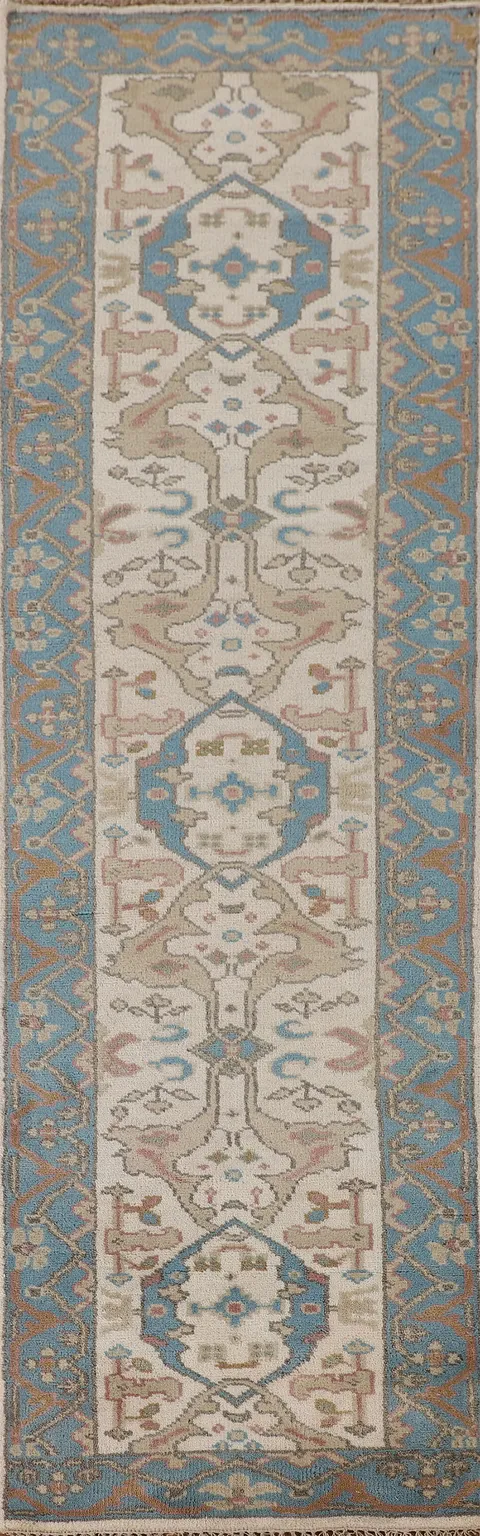 All-Over Oushak Oriental Runner Rug 3x10