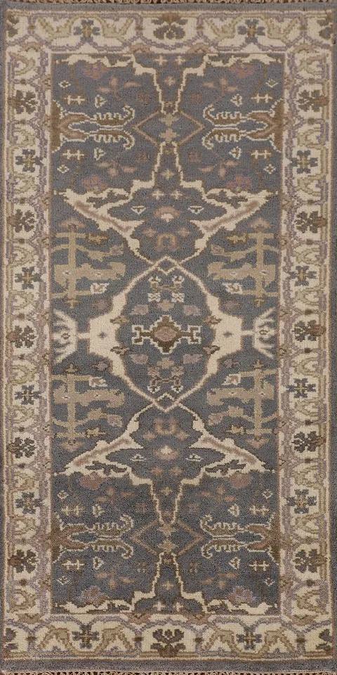 Gray Oushak Oriental Rug 3x6