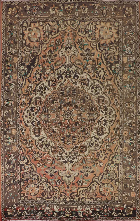 Vintage Bakhtiari Persian Area Rug 7x11