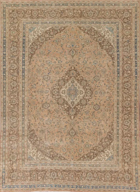 Traditional Mashad Persian Area Rug 8x11
