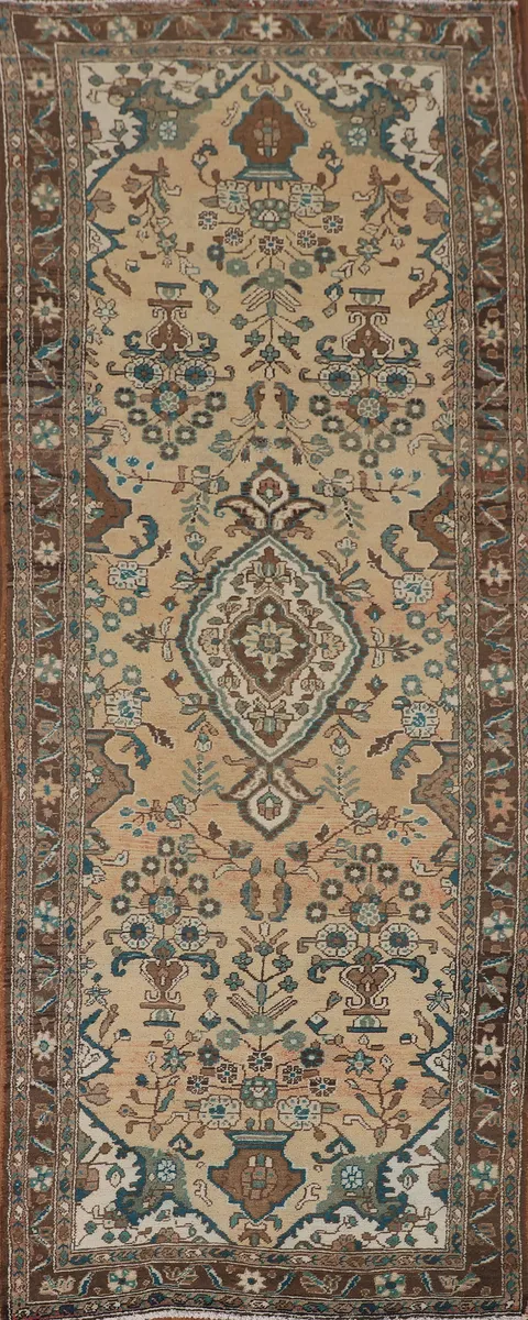 Handmade Wool Lilian Persian Runner Rug 4x10