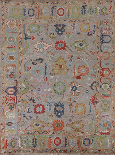 All-Over Floral Oushak Oriental Area Rug 8x10