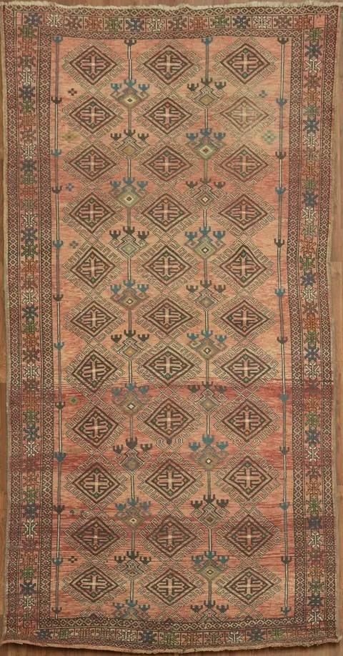 Vintage Geometric Lori Persian Area Rug 5x9