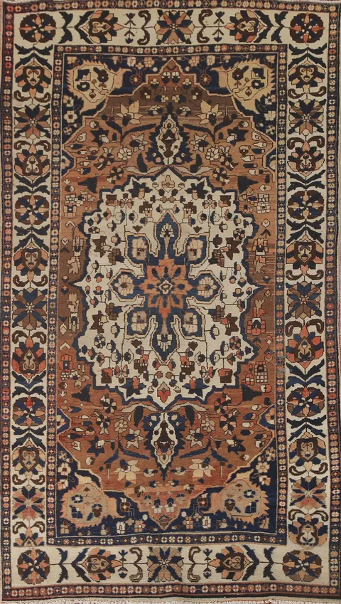 Vintage Bakhtiari Persian Area Rug 5x10