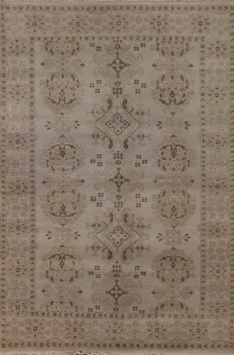 Handmade Wool Oushak Oriental Area Rug 6x9