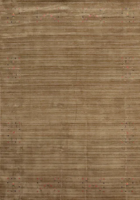 Handmade Brown Gabbeh Oriental Area Rug 8x10