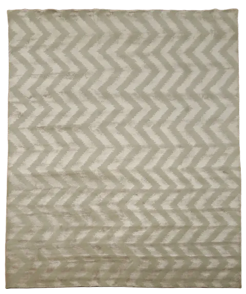 Chevron Style Nepalese Oriental Area Rug 8x10