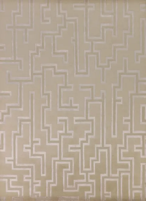 Geometric Nepalese Oriental Area Rug 8x10