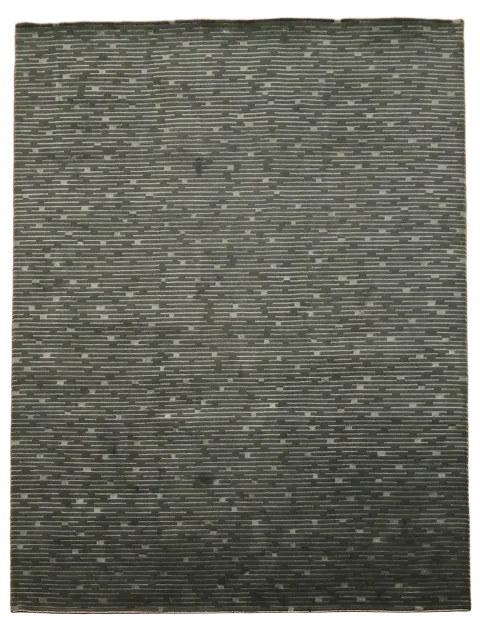 Striped Nepalese Indian Area Rug 9x12