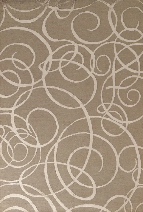 All-Over Nepalese Modern Area Rug 6x9