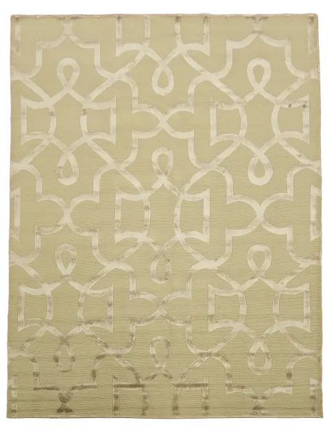 Geometric Nepalese Modern Wool Area Rug 9x12