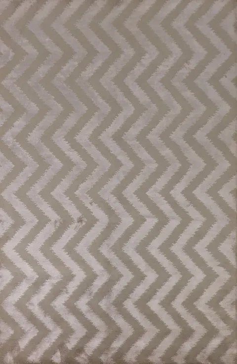 Chevron Style Nepalese Indian Area Rug 6x9