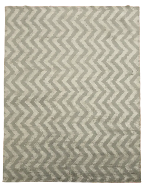 Chevron Style Nepalese Oriental Area Rug 9x12