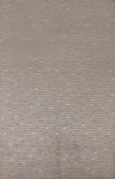 All-Over Striped Nepalese Oriental Area Rug 6x9