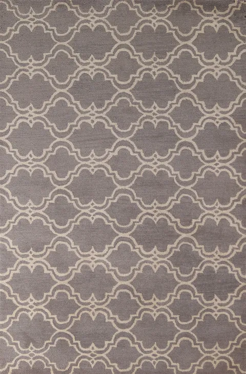 Geometric Trellis Hand-Tufted Area Rug 5x8