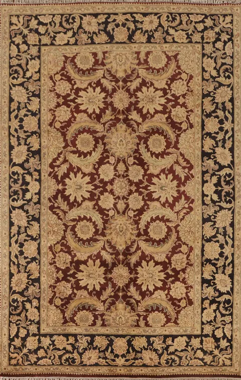 All-Over Floral Agra Oriental Area Rug 6x9