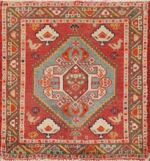 Square Geometric Shiraz Persian Rug 2x2