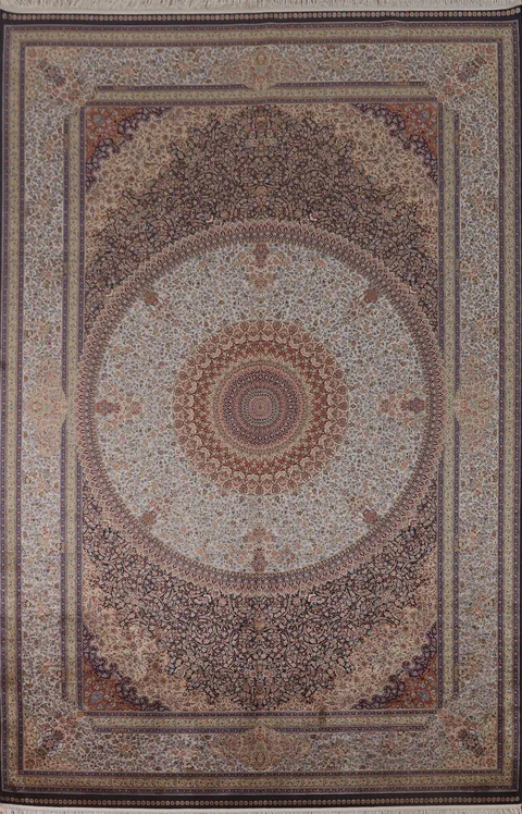 Traditional Qum Oriental Area Rug 7x10