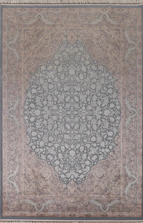 Traditional Floral Kashan Turkish Area Rug 7x10