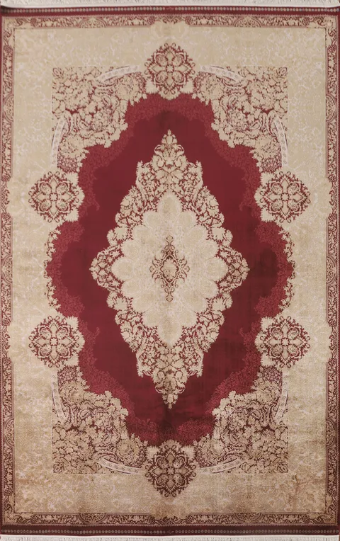 Floral Qum Traditional Area Rug 7x10