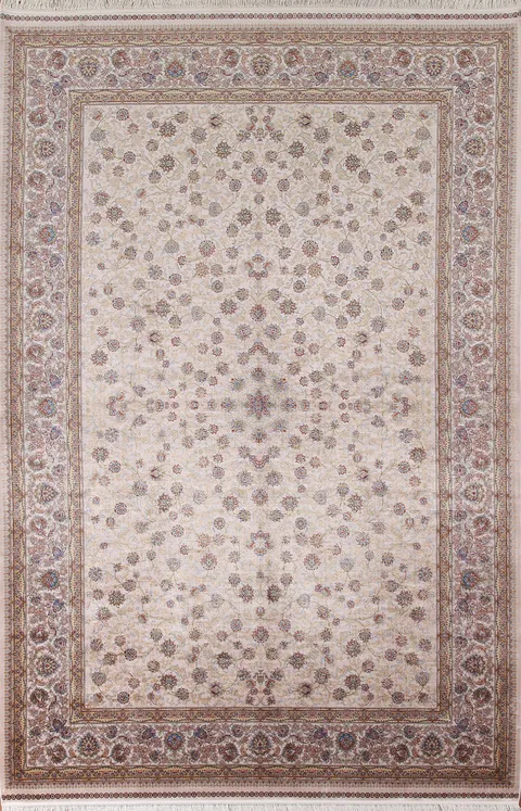 All-Over Floral Tabriz Traditional Area Rug 7x10