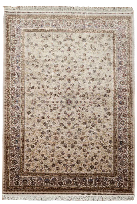 All-Over Floral Tabriz Traditional Area Rug 7x10
