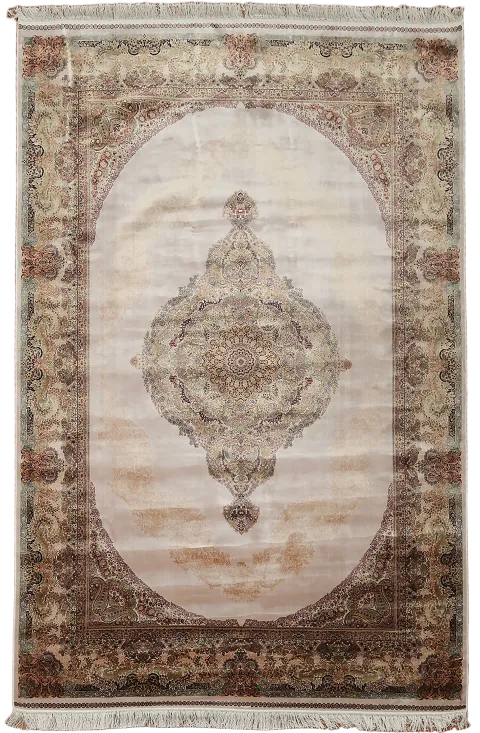 Traditional Qum Turkish Area Rug 7x10