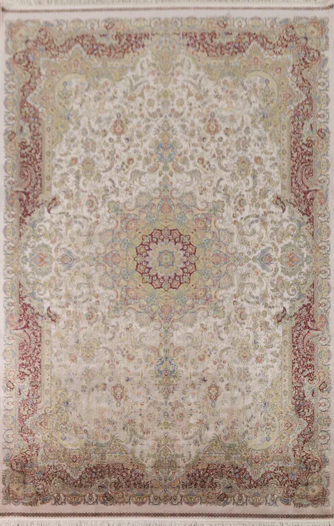 Traditional Floral Tabriz Oriental Area Rug 7x10